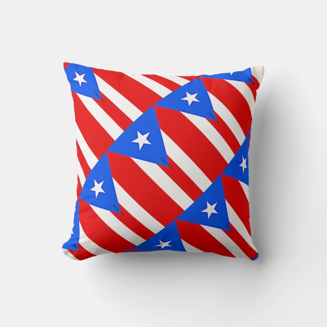 Puerto Rico Throw Pillow (Front)