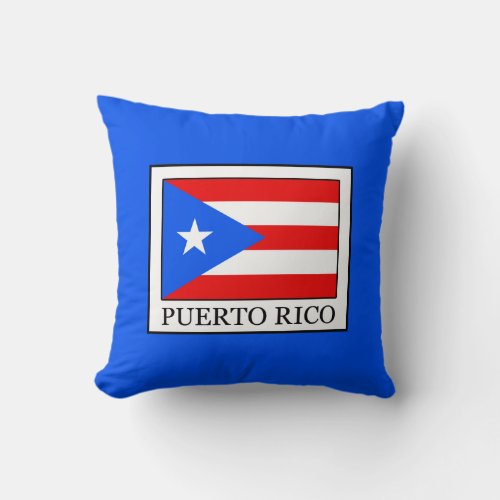 Puerto Rico Throw Pillow
