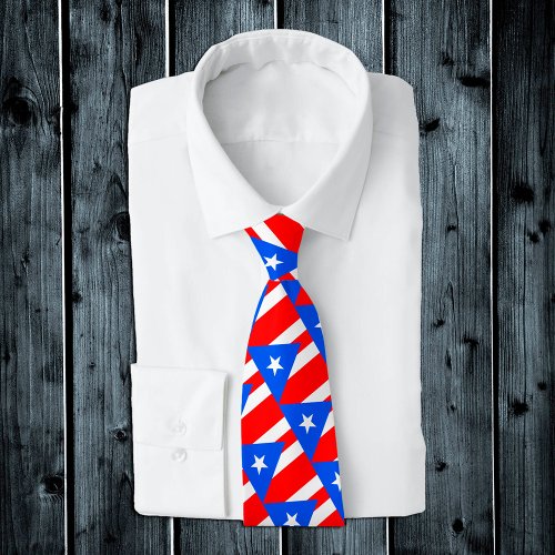 Puerto Rico Ties fashion Puerto Rican Flag Neck Tie