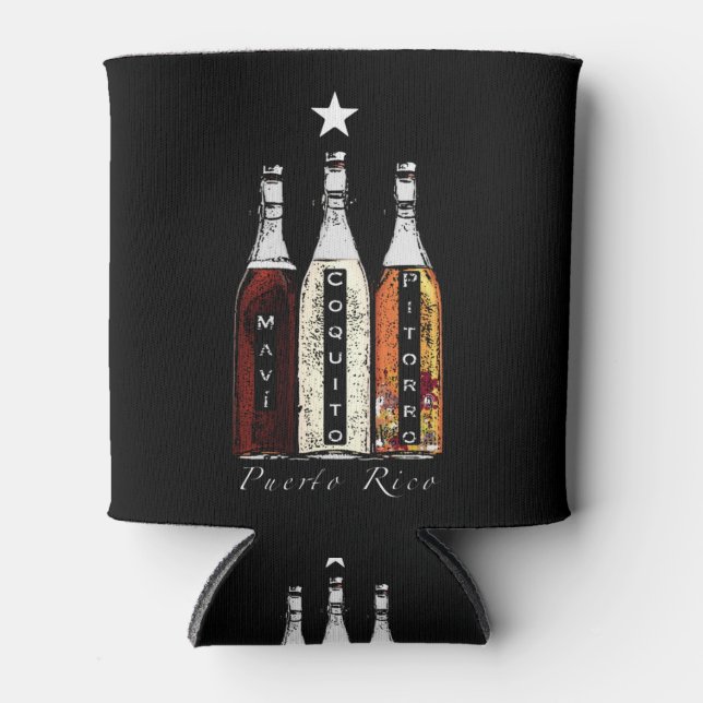 Puerto Rico Traditional Drinks Can Cooler (Front)
