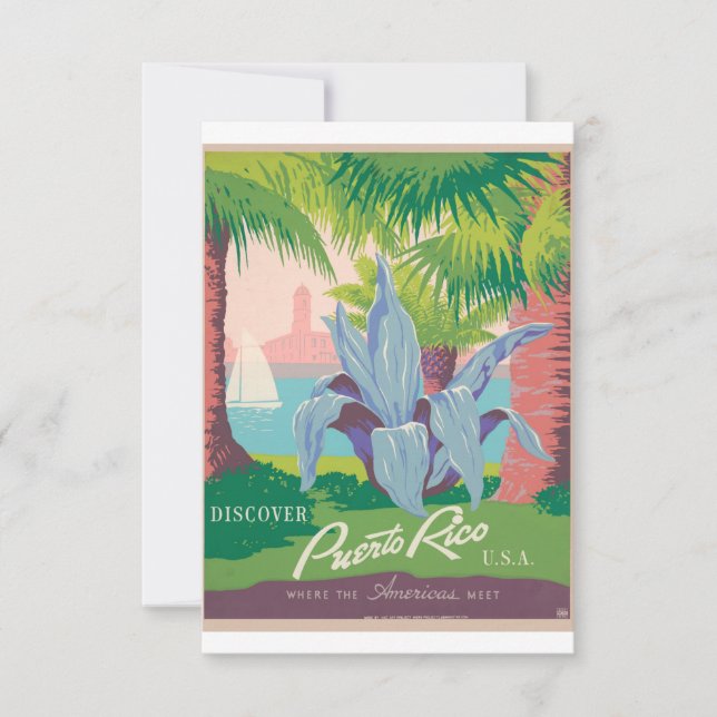 Puerto Rico Travel Save The Date (Front)