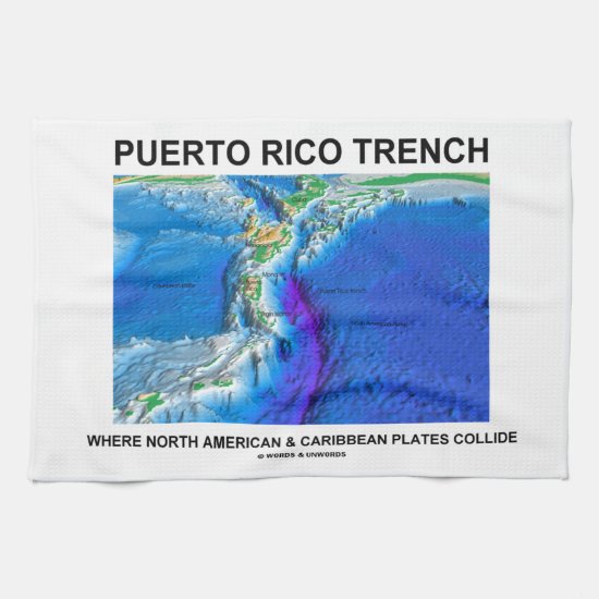 Puerto Rico Trench Where North American Caribbean Towel