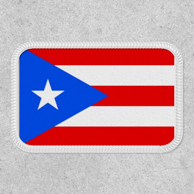 Puerto Rico U.S. Territory Flag Design Patch (Front)