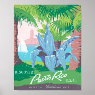 Puerto Rico Unedited Vintage Photos Old Aesthetic Poster