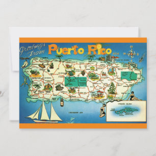 Puerto Rico Vieques Islands 5x7 Big Postcard