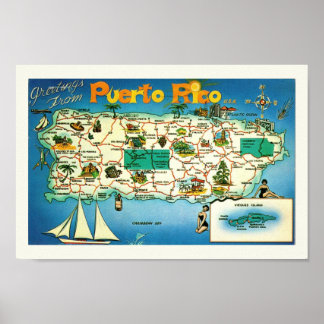 Puerto Rico Vieques Islands Print