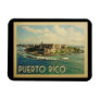 Puerto Rico Vintage Travel Magnet