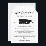 Puerto Rico Wedding Welcome Tag Letter Itinerary<br><div class="desc">This modern and elegant card / gift tag is the perfect addition to your hotel welcome bags. Enter the main events and a customized note to help your guests navigate the weekend. The extra large size allows you to enter all the information you need, then just tie to the handles...</div>