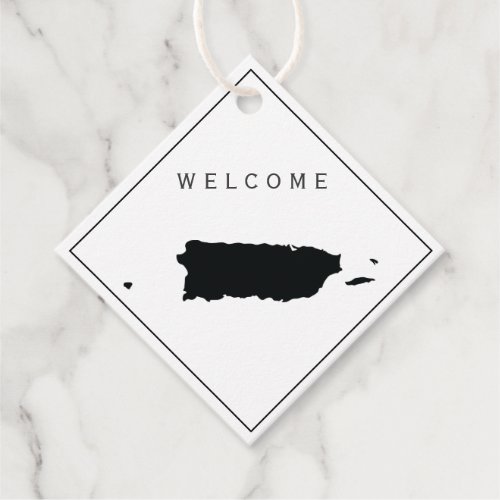 Puerto Rico Welcome Bag Gift Tag Wedding Weekend