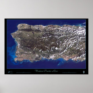 Puerto Rico (Western) satellite poster