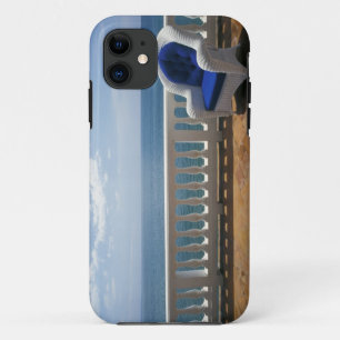 Puerto Rico. Wicker chair and tiled terrace at iPhone 11 Case