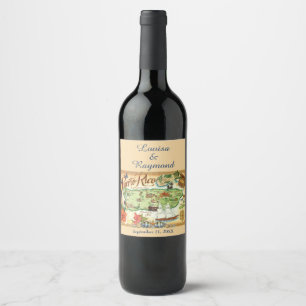 Puerto Rico Wine Label