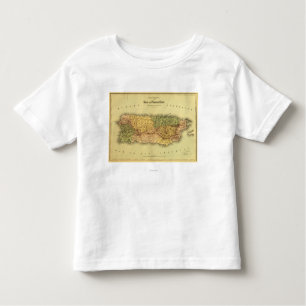 Puerto RicoPanoramic MapPuerto Rico Toddler T-shirt
