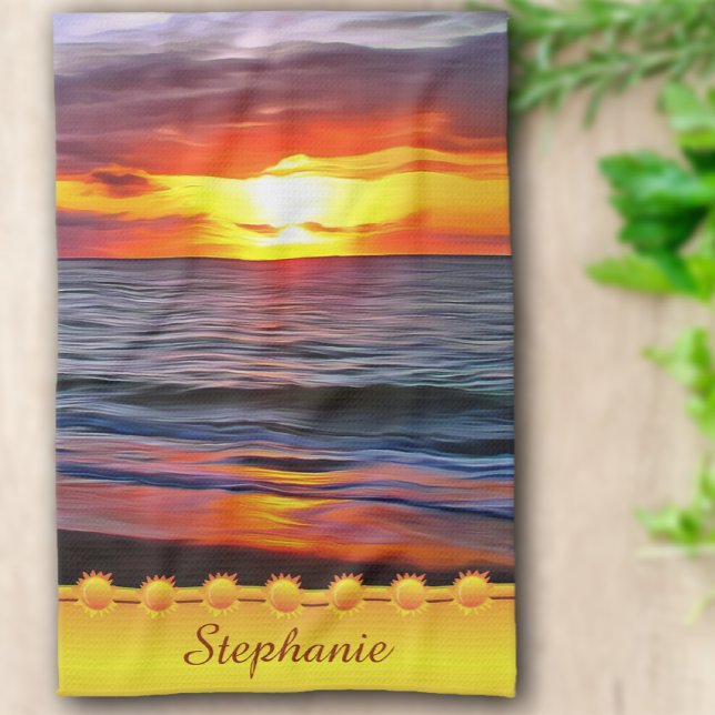 Puerto Sunset 1739 Kitchen Towel (Creator Uploaded)