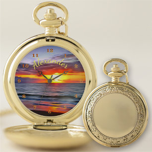Puerto Sunset 1739 Pocket Watch