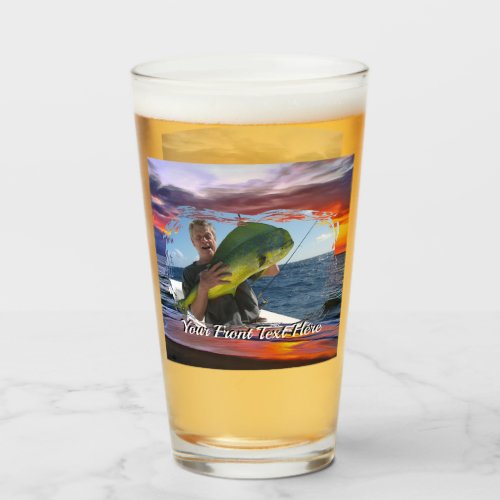Puerto Sunset Fishing 1739 Beer Glass