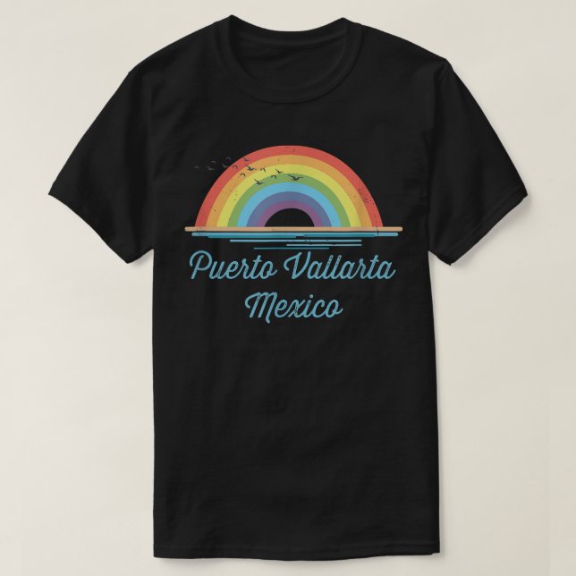 Puerto Vallarta Meico Souvenir Graphic  T-Shirt (Design Front)