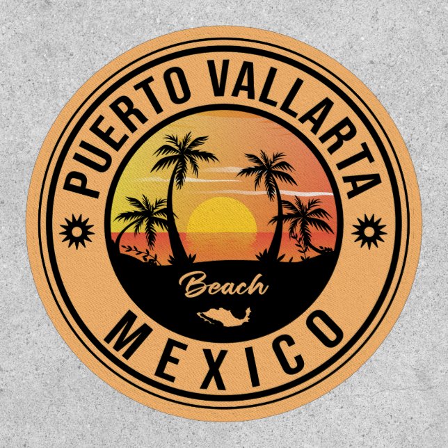 Puerto Vallarta Mexico beach. Mexican Playa Patch (Front)