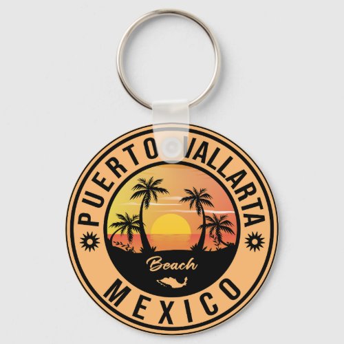 Puerto Vallarta Mexico island Mexican Playa Keychain