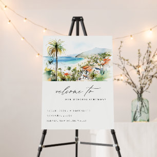 Puerto Vallarta Mexico Landscape Welcome Wedding Foam Board