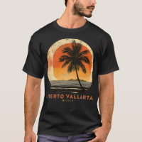 Puerto Vallarta Mexico Palm Trees Beach Souvenir V