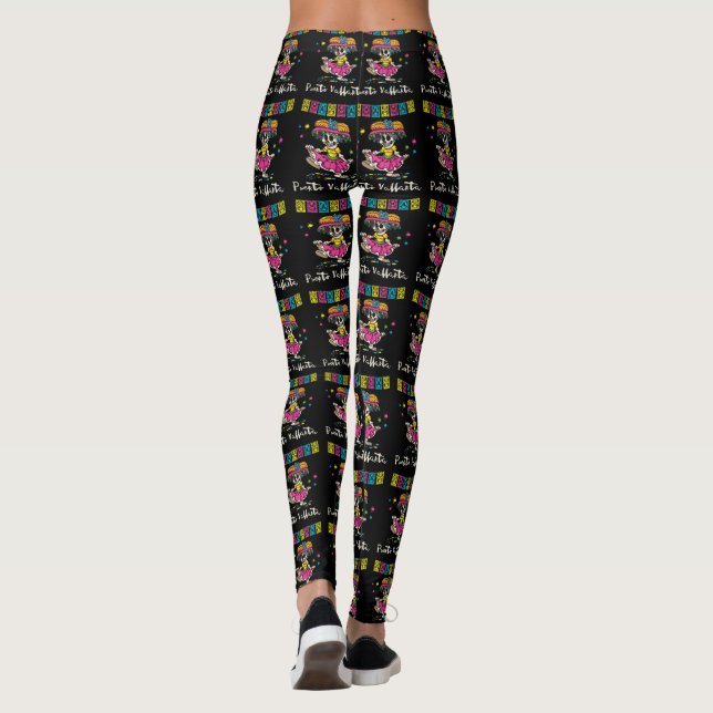 Puerto Vallarta Mexico Tourist Travel Souvenir Leggings (Back)