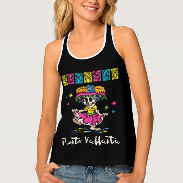 Puerto Vallarta Mexico Tourist Vacation Tank Top (Front)