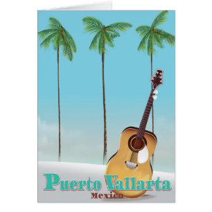 Puerto Vallarta Mexico travel poster Cards