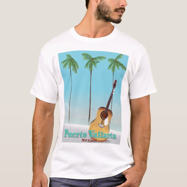 Puerto Vallarta Mexico travel poster T-Shirt (Front)