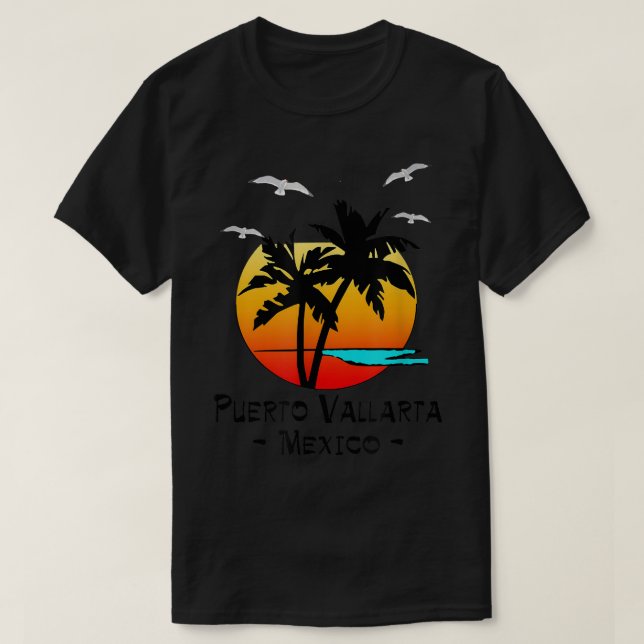 PUERTO VALLARTA MEXICO TROPICAL DESTINATION BEACH  T-Shirt (Design Front)