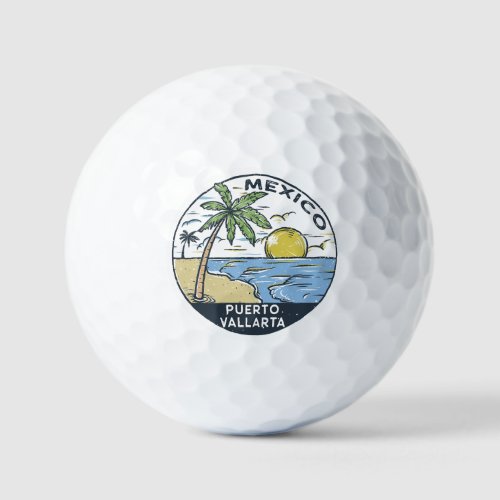 Puerto Vallarta Mexico Vintage Golf Balls