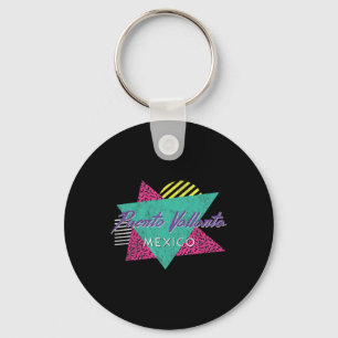 Puerto Vallarta Mexico Vintage Retro 80s 90s Vacat Keychain