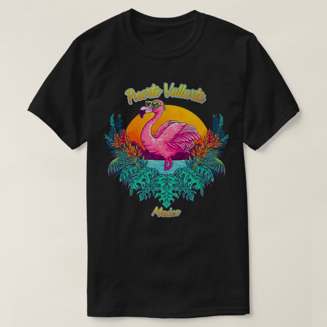 Puerto Vallarta Souvenir Mexico Reminder  T-Shirt (Design Front)