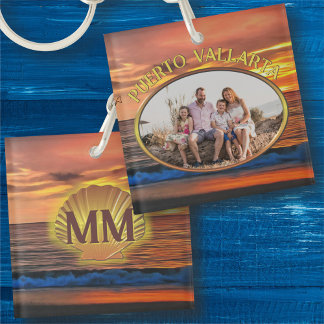 Puerto Vallarta Sunset 1577 Family Keychain