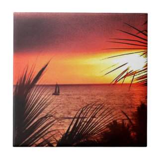 Puerto Vallarta Sunset Ceramic Tile