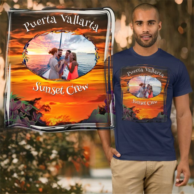 Puerto Vallarta Sunset Crew 2584 T-Shirt (Creator Uploaded)