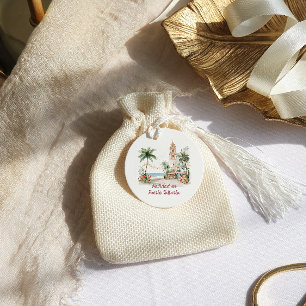 Puerto Vallarta Tropical Christmas Gift Tag