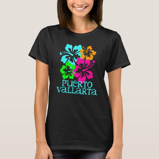 Puerto Vallarta Vacation Beach Surf Travel T-Shirt (Front)