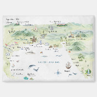 Puerto Vallarta | Watercolor Travel Magnet