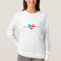 Puertorican heart Ladies Shirt