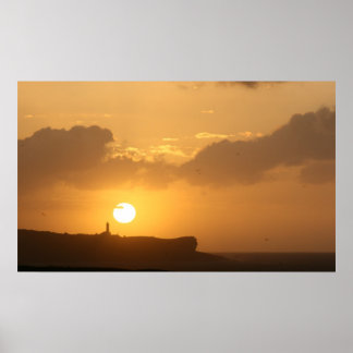 Puesta de Sol en Santander Poster