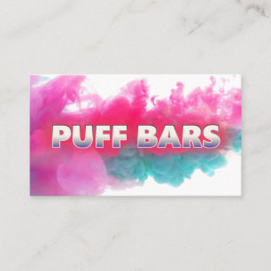 Puff Bar Disposable Vapes White Business Card