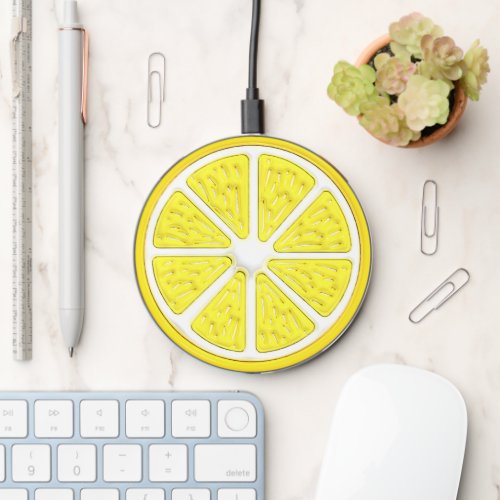 Puffed Lemon Slice Wireless Charger