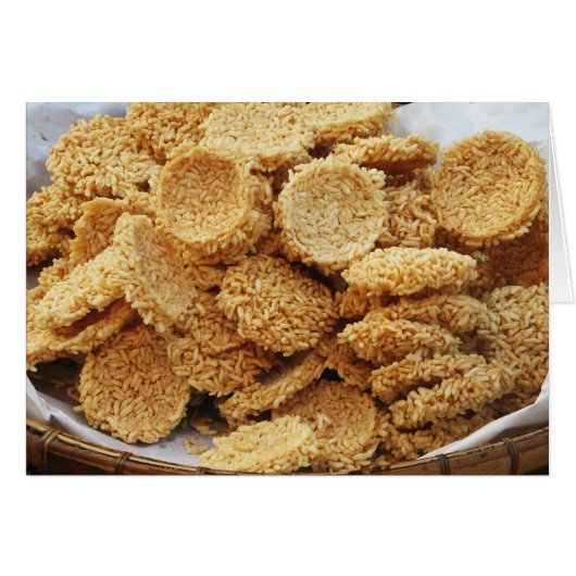 Puffed Rice Cakes ~ Asian Sweets Desserts Food (Front Horizontal)