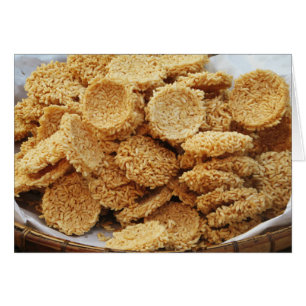 Puffed Rice Cakes ~ Asian Sweets Desserts Food Cards