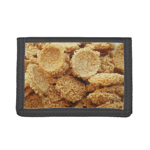 Puffed Rice Cakes ~ Asian Sweets Desserts Food Trifold Wallet