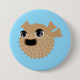 Puffer Fish Button