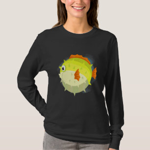 Puffer Fish Deep Ocean Creatures and Rift Life T-Shirt