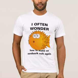 Confused Puffer Fish - funny sayings T-Shirt, Zazzle