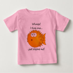Puffer fish - funny sayings baby T-Shirt